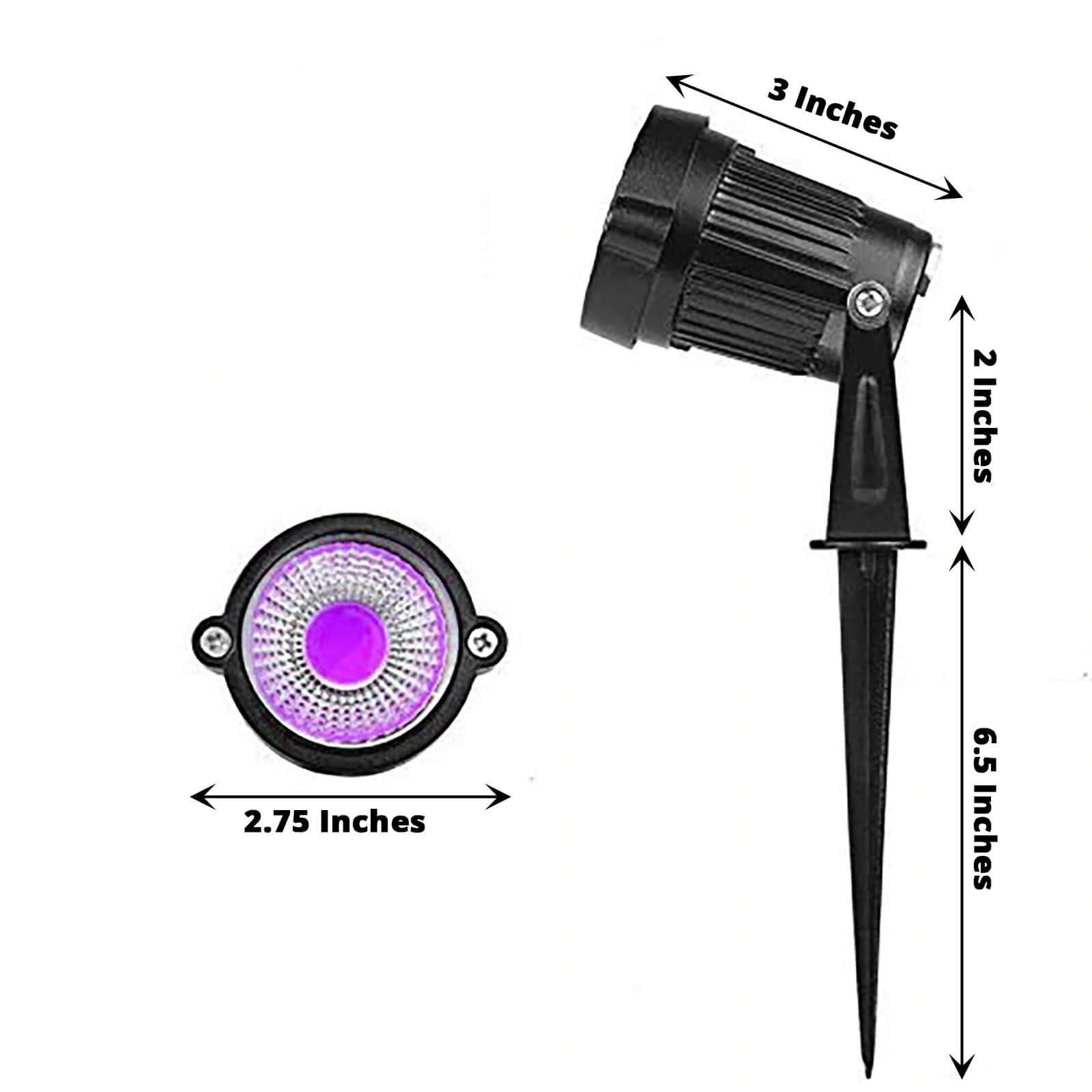 6W Purple LED Backdrop Uplight, Outdoor Waterproof Landscape Spotlight - Bell Racket Store