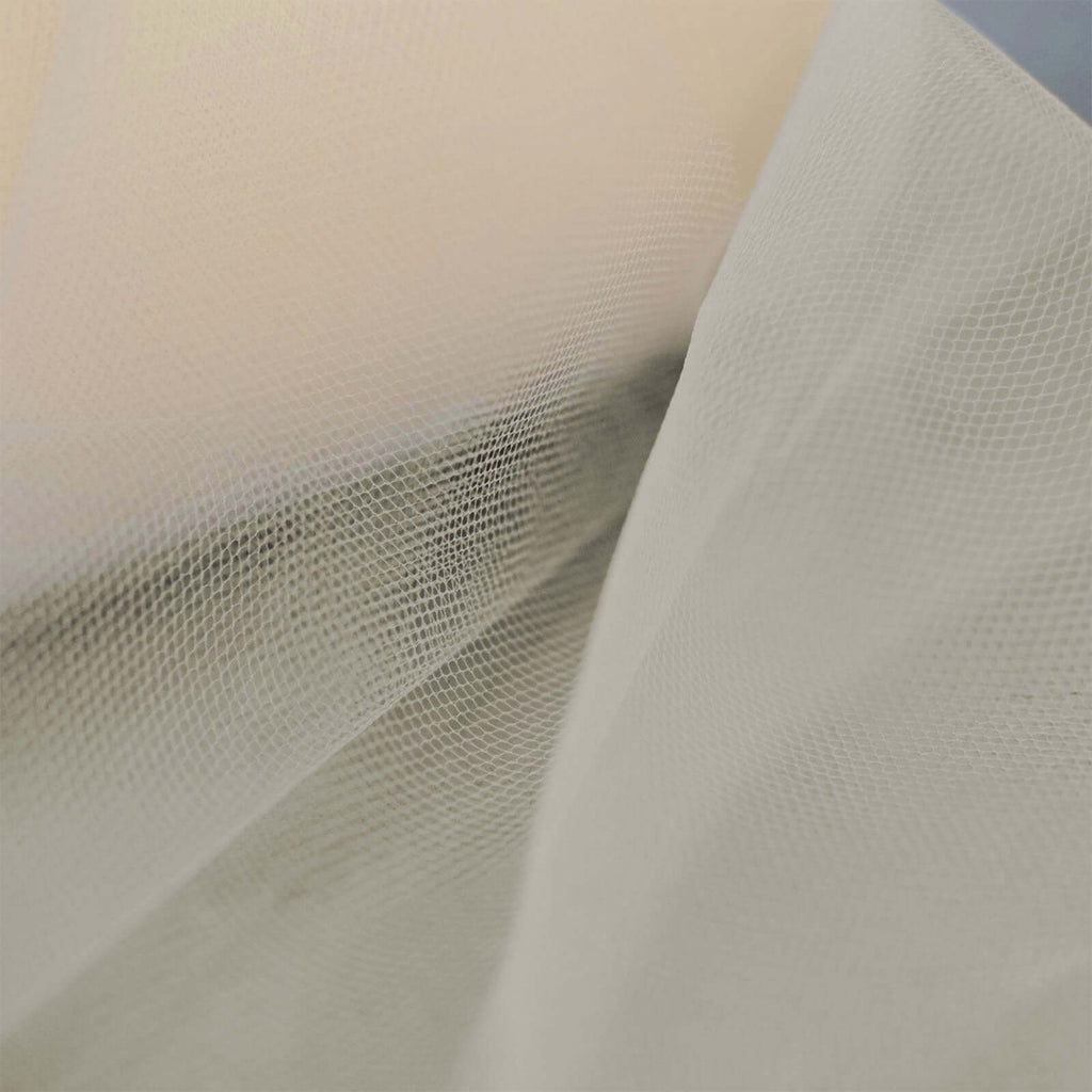 6"x100 Yards Beige Tulle Fabric Bolt, Sheer Fabric Spool Roll For Crafts - Bell Racket Store