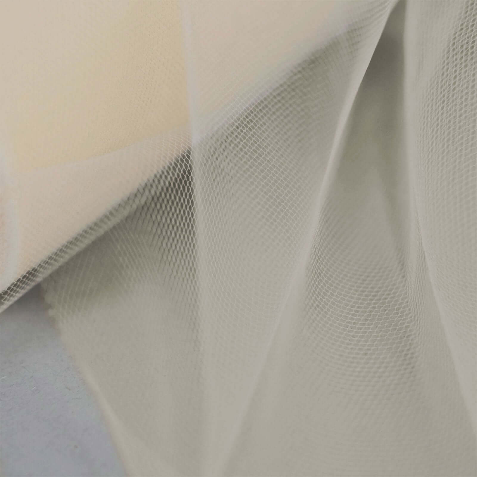 6"x100 Yards Beige Tulle Fabric Bolt, Sheer Fabric Spool Roll For Crafts - Bell Racket Store