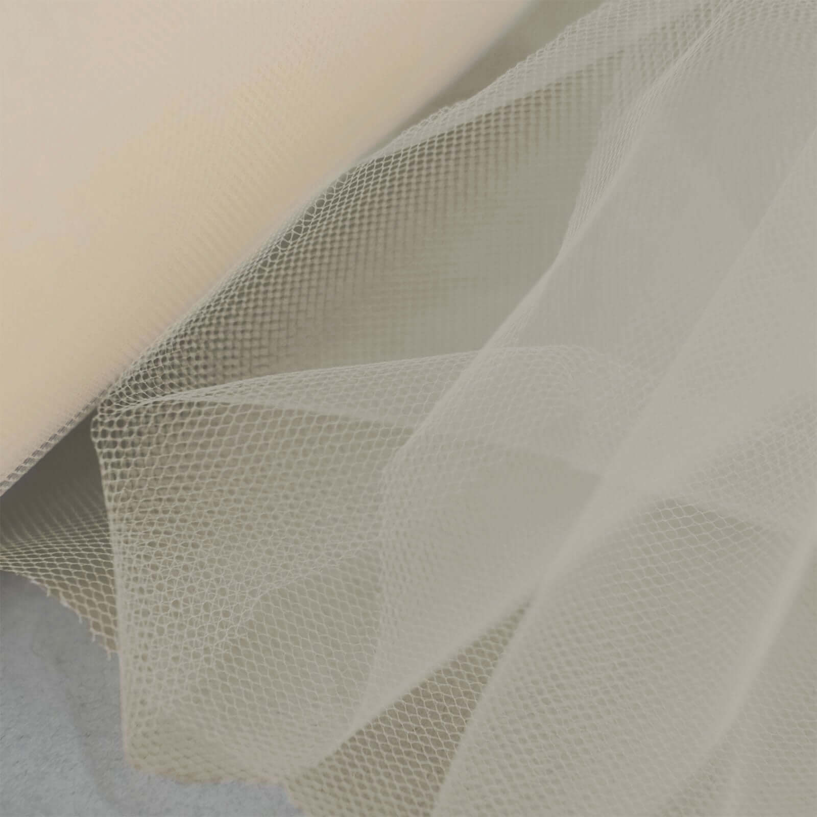 6"x100 Yards Beige Tulle Fabric Bolt, Sheer Fabric Spool Roll For Crafts - Bell Racket Store