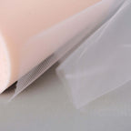 6"x100 Yards Blush Tulle Fabric Bolt, Sheer Fabric Spool Roll For Crafts - Bell Racket Store