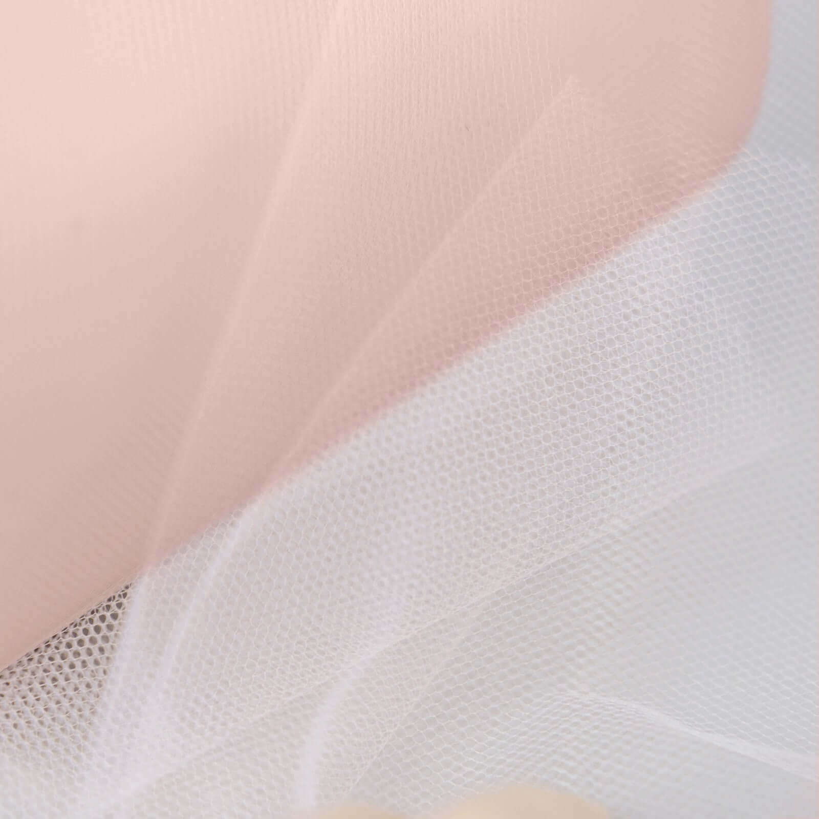 6"x100 Yards Blush Tulle Fabric Bolt, Sheer Fabric Spool Roll For Crafts - Bell Racket Store