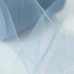 6"x100 Yards Dusty Blue Tulle Fabric Bolt, Sheer Fabric Spool Roll For Crafts - Bell Racket Store
