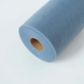 6"x100 Yards Dusty Blue Tulle Fabric Bolt, Sheer Fabric Spool Roll For Crafts - Bell Racket Store