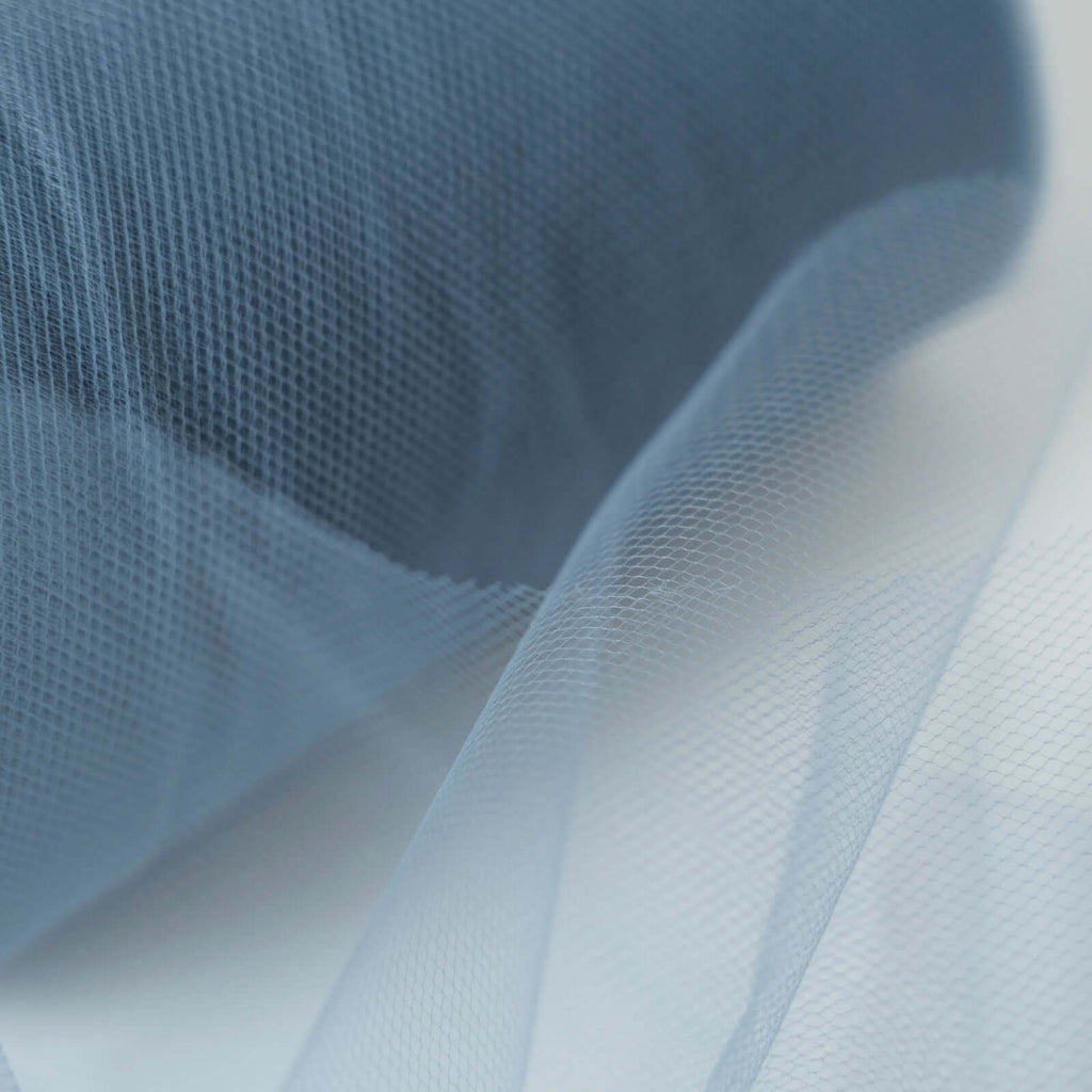 6"x100 Yards Dusty Blue Tulle Fabric Bolt, Sheer Fabric Spool Roll For Crafts - Bell Racket Store