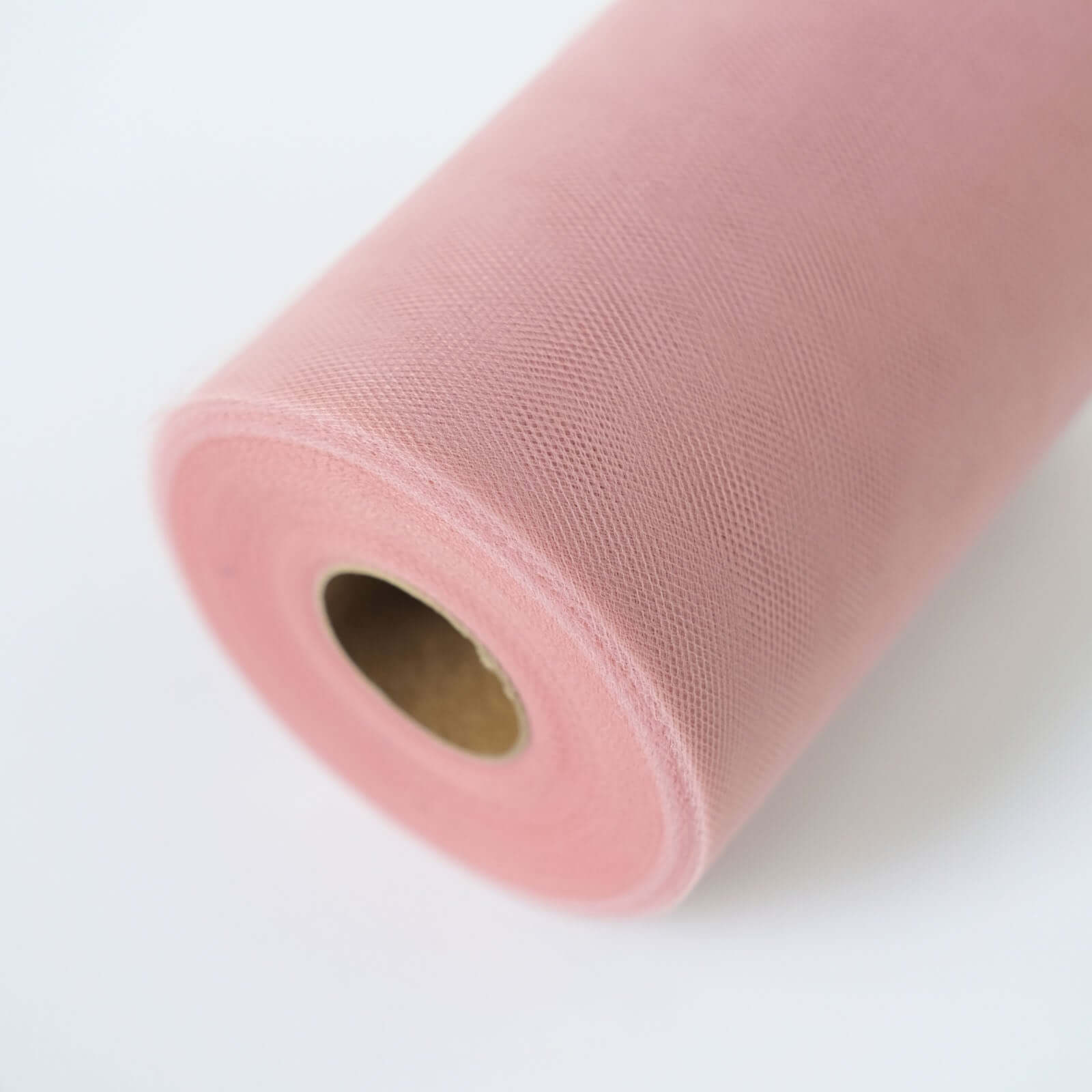 6"x100 Yards Dusty Rose Tulle Fabric Bolt, Sheer Fabric Spool Roll For Crafts - Bell Racket Store