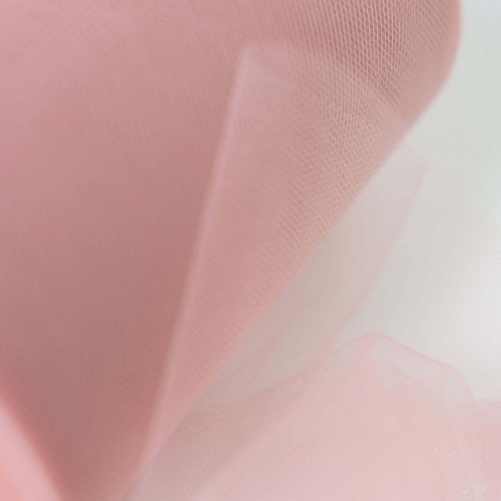 6"x100 Yards Dusty Rose Tulle Fabric Bolt, Sheer Fabric Spool Roll For Crafts - Bell Racket Store