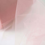 6"x100 Yards Dusty Rose Tulle Fabric Bolt, Sheer Fabric Spool Roll For Crafts - Bell Racket Store