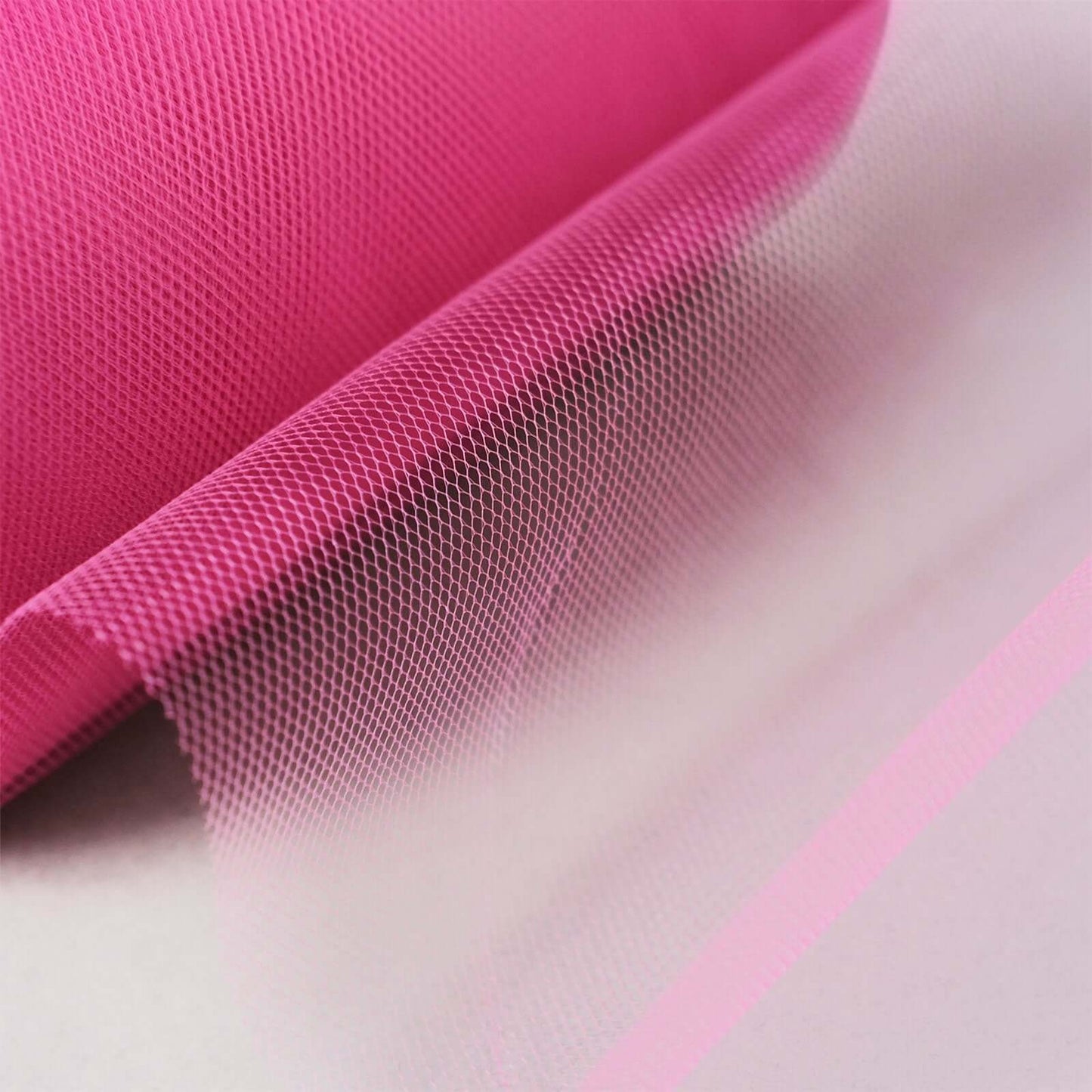 6"x100 Yards Fuchsia Tulle Fabric Bolt, Sheer Fabric Spool Roll For Crafts - NestOCart