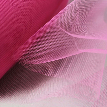 6"x100 Yards Fuchsia Tulle Fabric Bolt, Sheer Fabric Spool Roll For Crafts - NestOCart