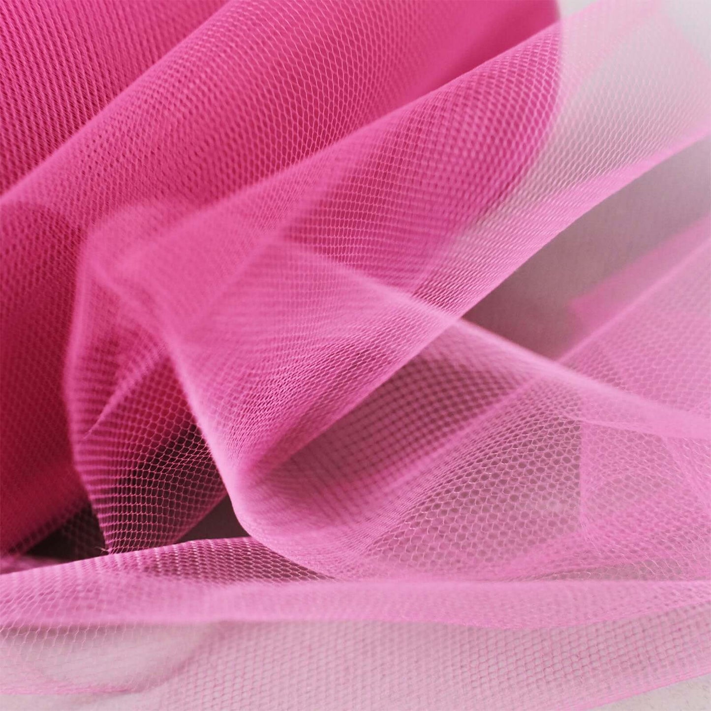 6"x100 Yards Fuchsia Tulle Fabric Bolt, Sheer Fabric Spool Roll For Crafts - NestOCart