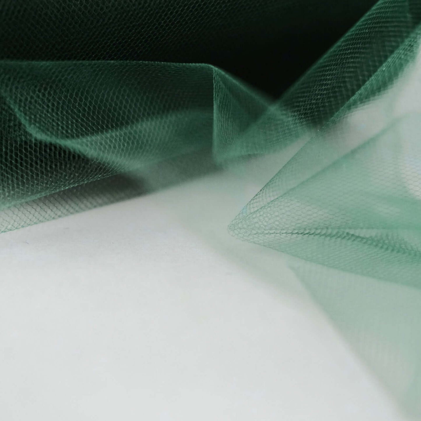 6"x100 Yards Hunter Emerald Green Tulle Fabric Bolt, Sheer Fabric Spool Roll For Crafts - NestOCart
