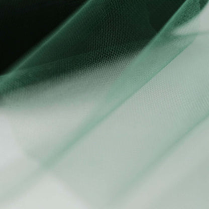 6"x100 Yards Hunter Emerald Green Tulle Fabric Bolt, Sheer Fabric Spool Roll For Crafts - NestOCart