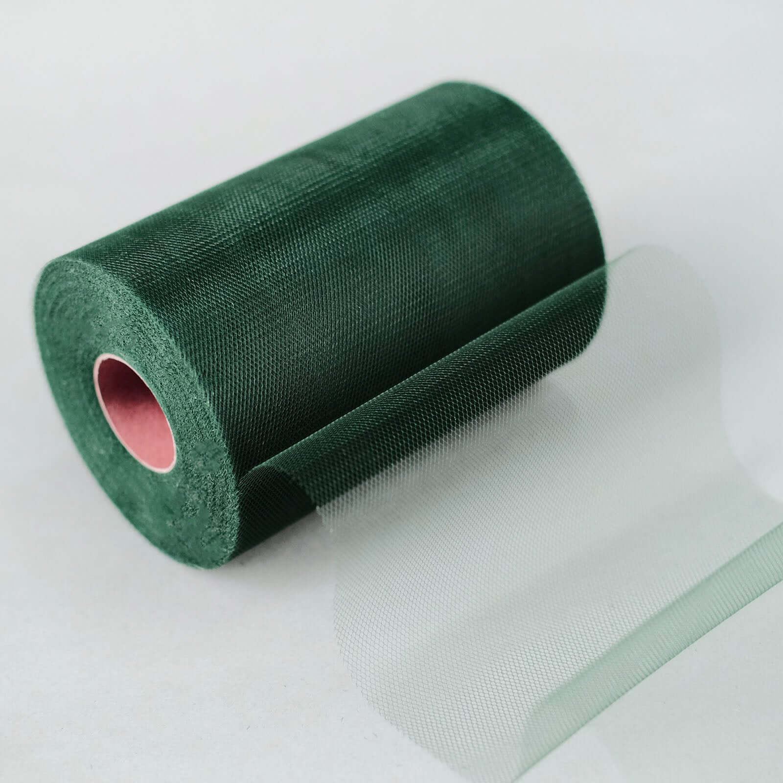 6"x100 Yards Hunter Emerald Green Tulle Fabric Bolt, Sheer Fabric Spool Roll For Crafts - NestOCart