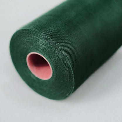 6"x100 Yards Hunter Emerald Green Tulle Fabric Bolt, Sheer Fabric Spool Roll For Crafts - NestOCart