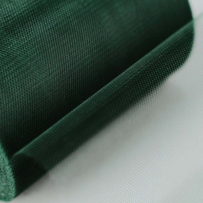 6"x100 Yards Hunter Emerald Green Tulle Fabric Bolt, Sheer Fabric Spool Roll For Crafts - NestOCart