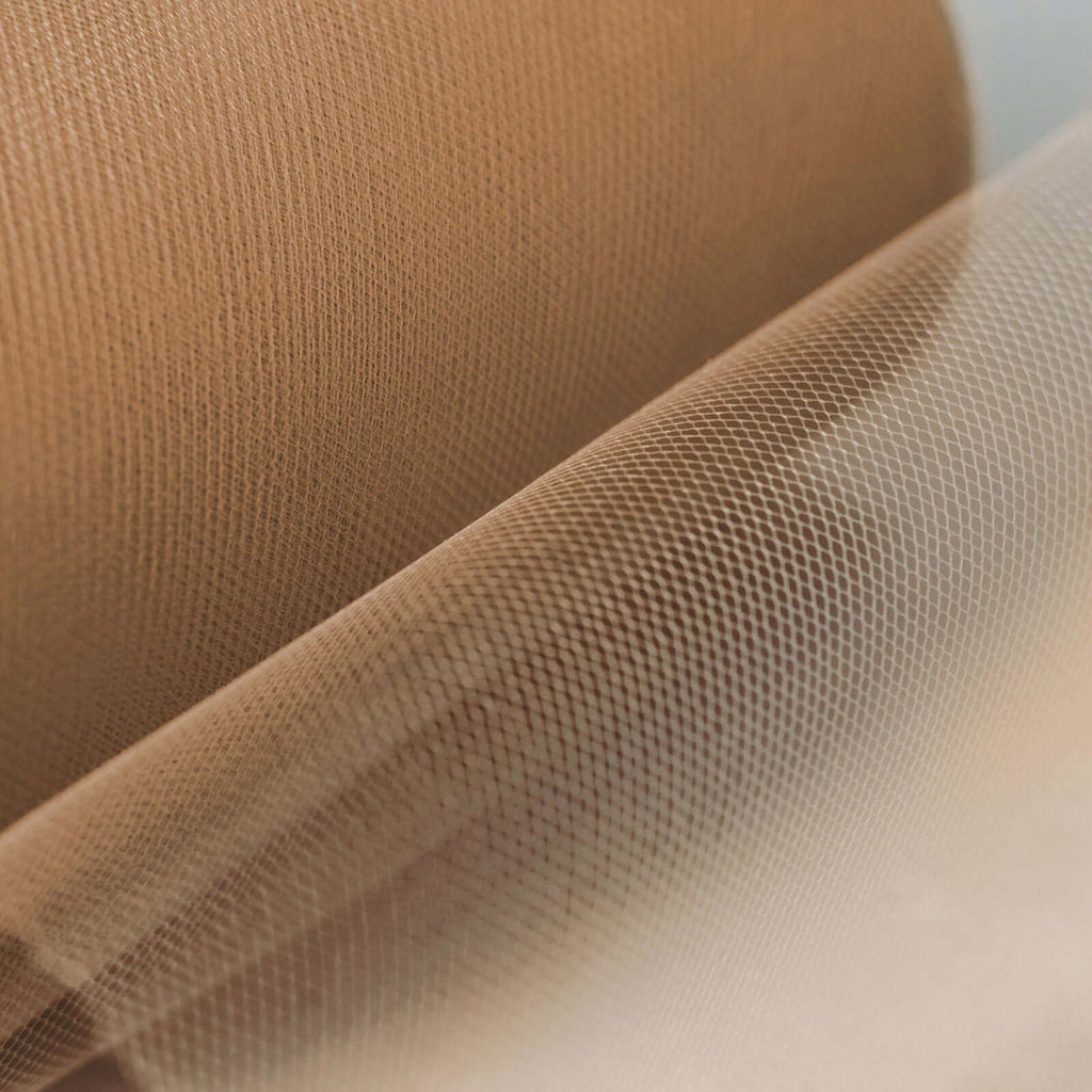 6"x100 Yards Natural Tulle Fabric Bolt, Sheer Fabric Spool Roll For Crafts - Bell Racket Store