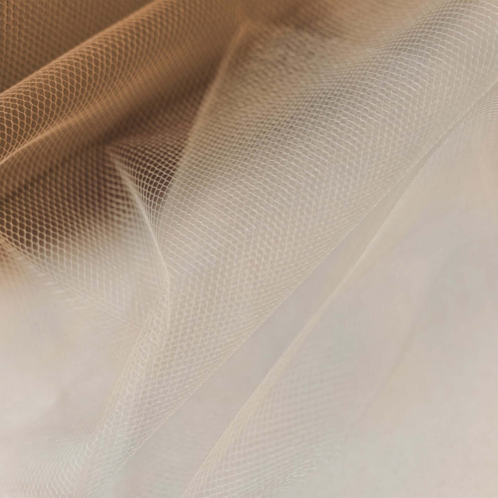 6"x100 Yards Natural Tulle Fabric Bolt, Sheer Fabric Spool Roll For Crafts - Bell Racket Store