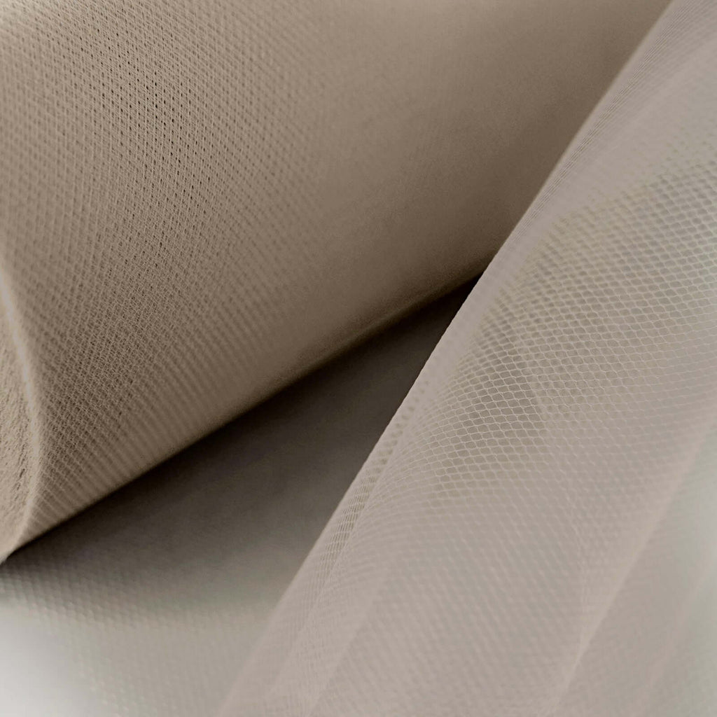 6"x100 Yards Taupe Tulle Fabric Bolt, Sheer Fabric Spool Roll For Crafts - Bell Racket Store