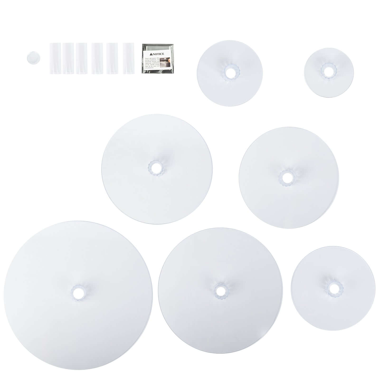 7 - Tier Acrylic Round Cupcake Stand Clear & Catering Displays 26" - Bell Racket Store