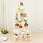 7 - Tier Acrylic Round Cupcake Stand Clear & Catering Displays 26" - Bell Racket Store