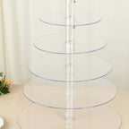 7 - Tier Acrylic Round Cupcake Stand Clear & Catering Displays 26" - Bell Racket Store