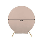 7.5ft Nude Round Spandex Fit Party Backdrop Stand Cover
