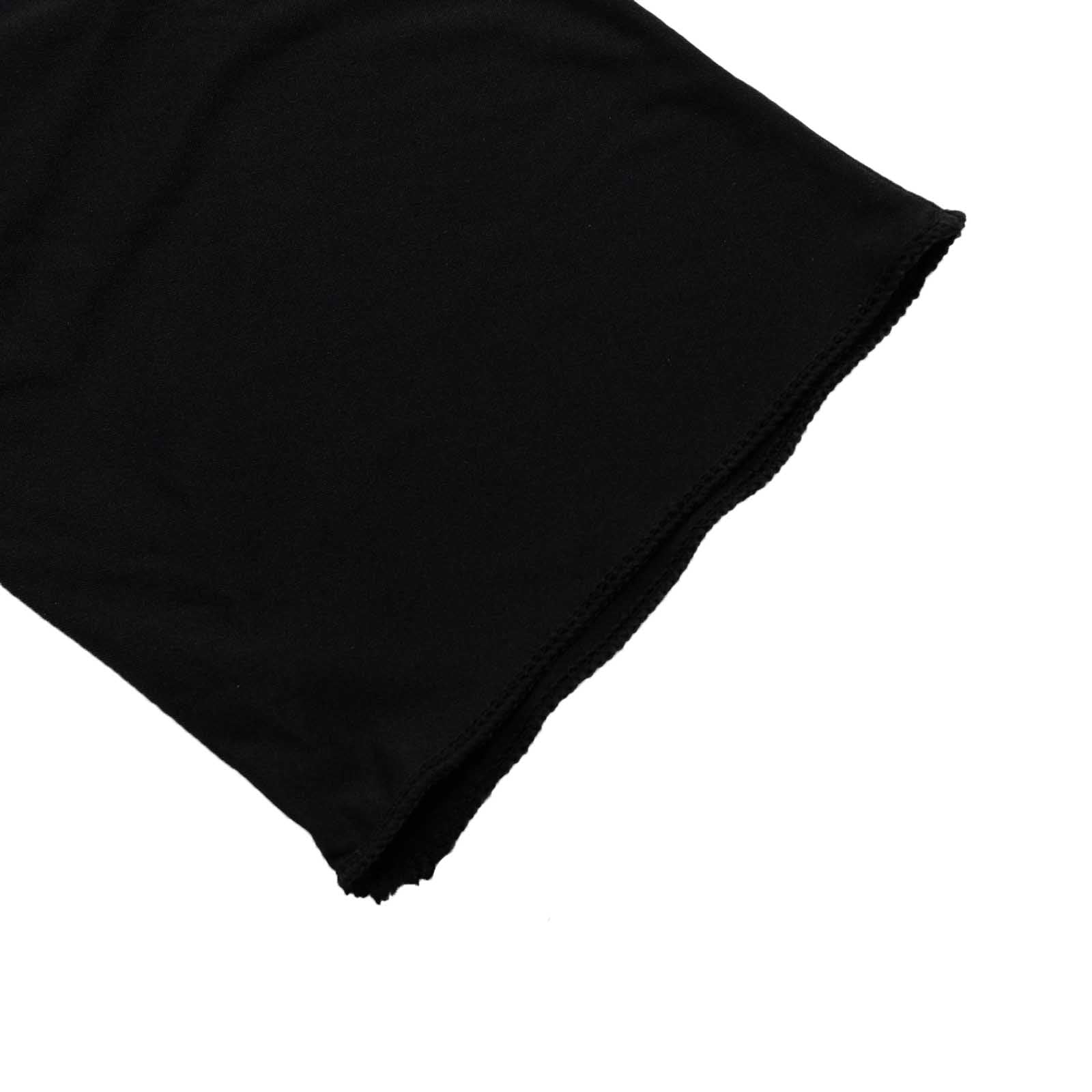 7.5ft Black Spandex Crescent Moon Wedding Arch Cover, Custom Fitted Chiara Backdrop Stand Cover - Bell Racket Store