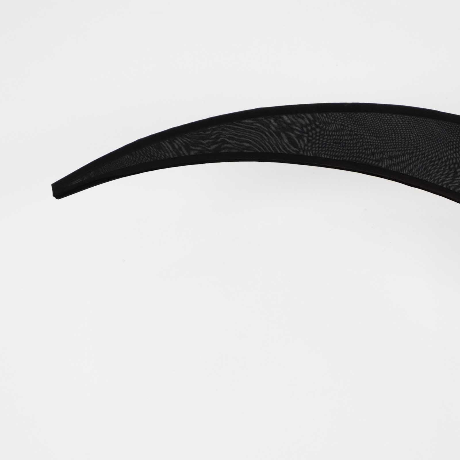 7.5ft Black Spandex Crescent Moon Wedding Arch Cover, Custom Fitted Chiara Backdrop Stand Cover - Bell Racket Store