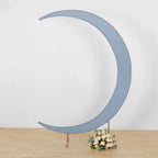 7.5ft Dusty Blue Spandex Crescent Moon Wedding Arch Cover, Custom Fitted Chiara Backdrop Stand Cover - Bell Racket Store