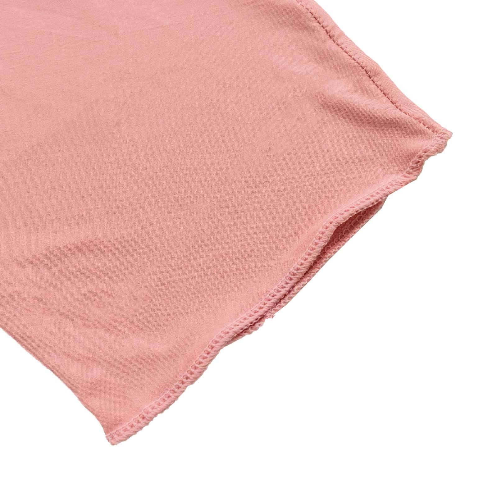 7.5ft Dusty Rose Spandex Crescent Moon Wedding Arch Cover, Custom Fitted Chiara Backdrop Stand Cover - Bell Racket Store