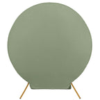 7.5ft Dusty Sage Green Round Spandex Fit Party Backdrop Stand Cover - Bell Racket Store