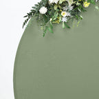 7.5ft Dusty Sage Green Round Spandex Fit Party Backdrop Stand Cover - Bell Racket Store