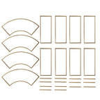 7.5ft Gold 3D Metal Wedding Arch Backdrop Stand with Round Top, Heavy - Duty Floral Balloon Frame for Elegant Parties - Bell Racket Store