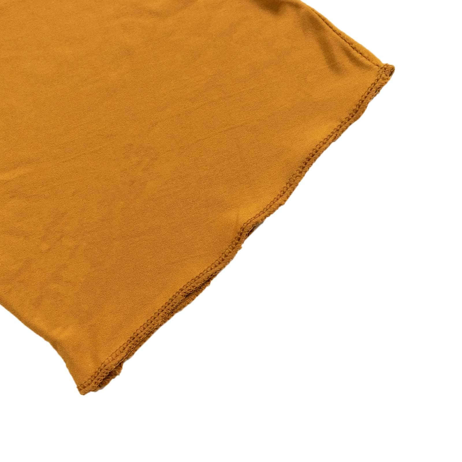 7.5ft Gold Spandex Crescent Moon Wedding Arch Cover, Custom Fitted Chiara Backdrop Stand Cover - Bell Racket Store