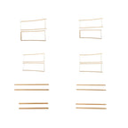 7.5ft Heavy Duty Gold Metal Round Wedding Arbor Floral Balloon Frame, Double Hoop Wedding Arch Photo Backdrop Stand - Bell Racket Store