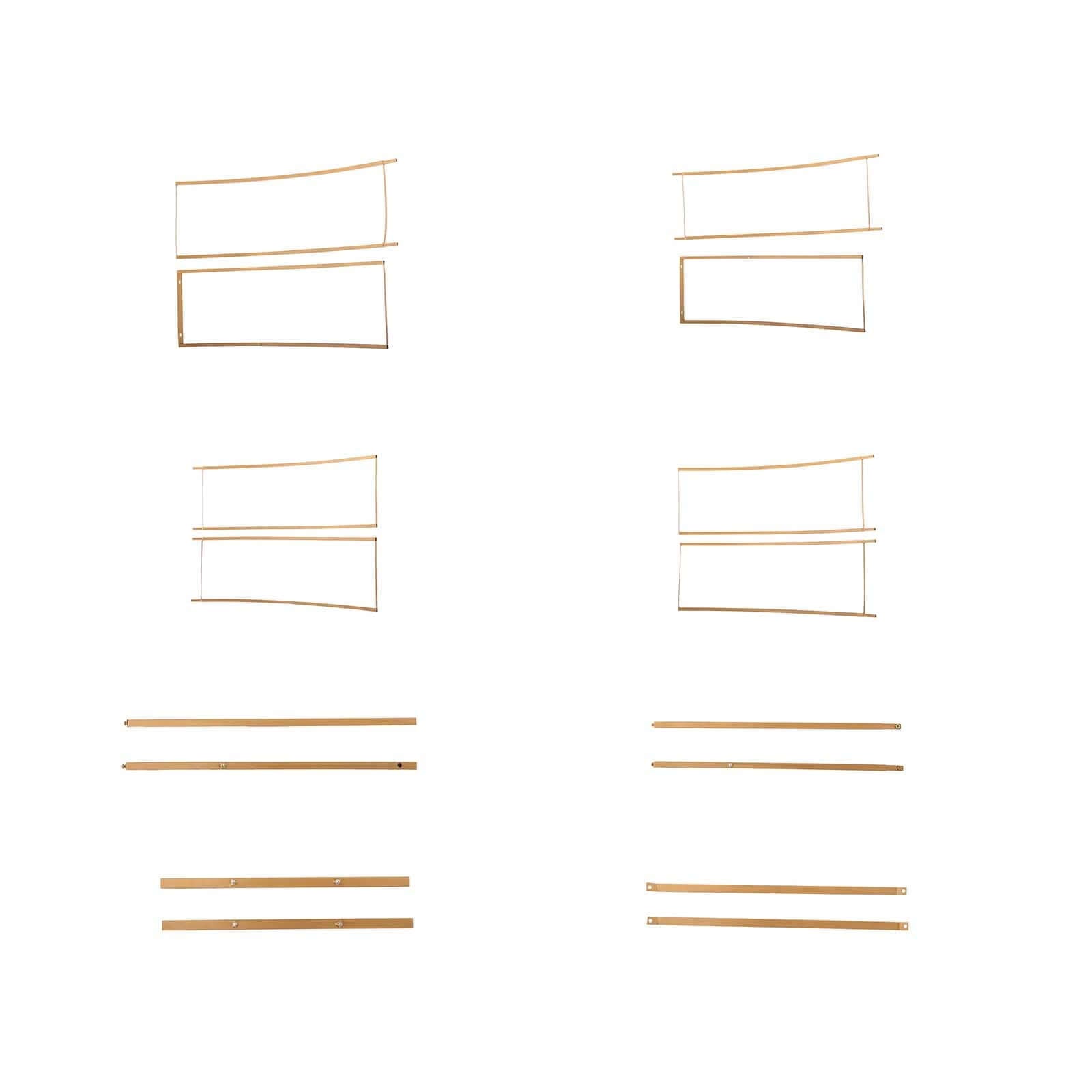 7.5ft Heavy Duty Gold Metal Round Wedding Arbor Floral Balloon Frame, Double Hoop Wedding Arch Photo Backdrop Stand - Bell Racket Store