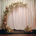 7.5ft Heavy Duty Gold Metal Round Wedding Arbor Floral Balloon Frame, Double Hoop Wedding Arch Photo Backdrop Stand - Bell Racket Store