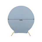 7.5ft Matte Dusty Blue Round Spandex Fit Party Backdrop Stand Cover - Bell Racket Store