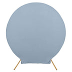 7.5ft Matte Dusty Blue Round Spandex Fit Party Backdrop Stand Cover - Bell Racket Store
