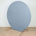 7.5ft Matte Dusty Blue Round Spandex Fit Party Backdrop Stand Cover - Bell Racket Store