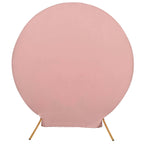 7.5ft Matte Dusty Rose Round Spandex Fit Party Backdrop Stand Cover - Bell Racket Store