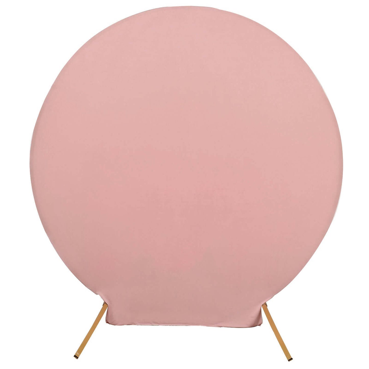 7.5ft Matte Dusty Rose Round Spandex Fit Party Backdrop Stand Cover - Bell Racket Store