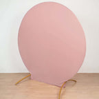 7.5ft Matte Dusty Rose Round Spandex Fit Party Backdrop Stand Cover - Bell Racket Store