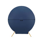 7.5ft Matte Navy Blue Round Spandex Fit Party Backdrop Stand Cover - Bell Racket Store