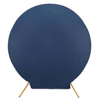 7.5ft Matte Navy Blue Round Spandex Fit Party Backdrop Stand Cover - Bell Racket Store