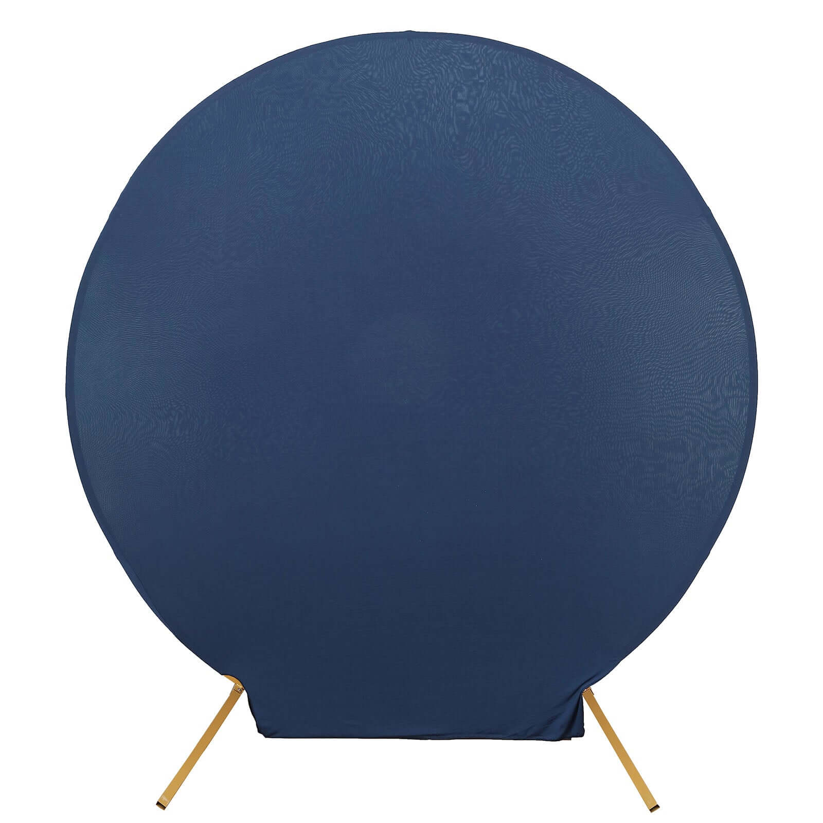 7.5ft Matte Navy Blue Round Spandex Fit Party Backdrop Stand Cover - Bell Racket Store