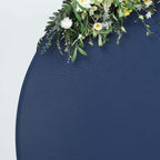 7.5ft Matte Navy Blue Round Spandex Fit Party Backdrop Stand Cover - Bell Racket Store