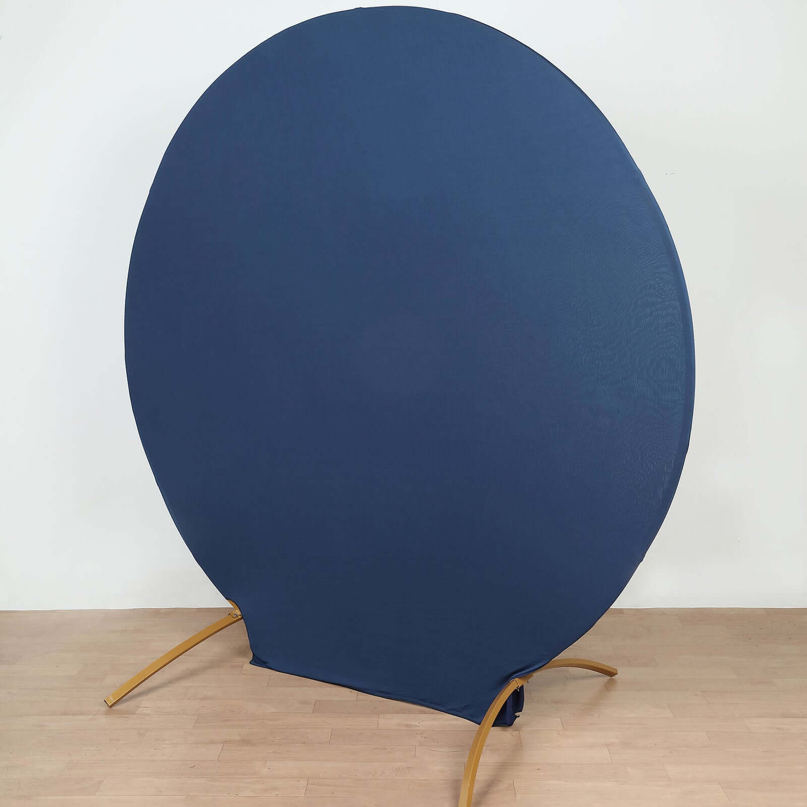 7.5ft Matte Navy Blue Round Spandex Fit Party Backdrop Stand Cover - Bell Racket Store
