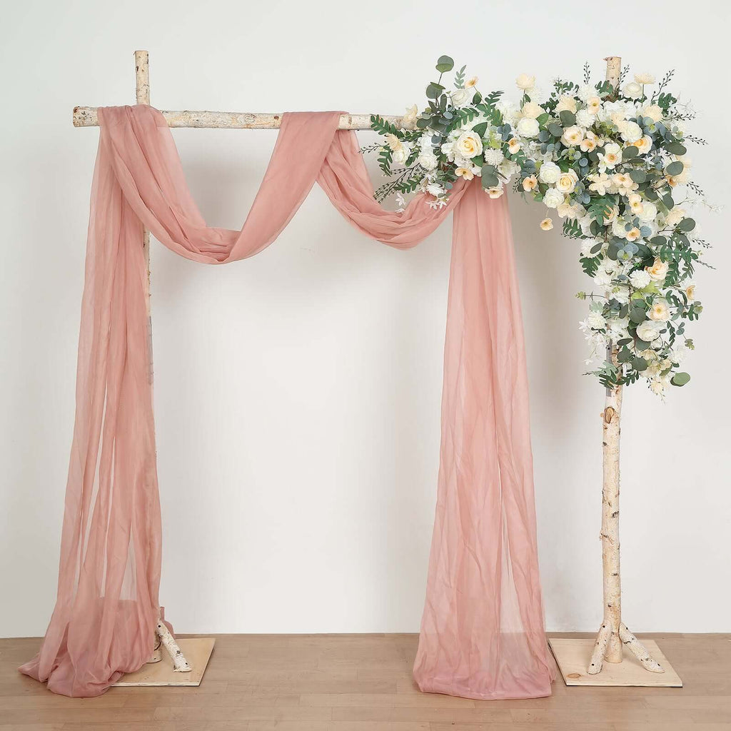 7.5ft Natural Birch Rustic Square Arbor Photography Backdrop Stand, Wooden Wedding Arch - Bell Racket Store
